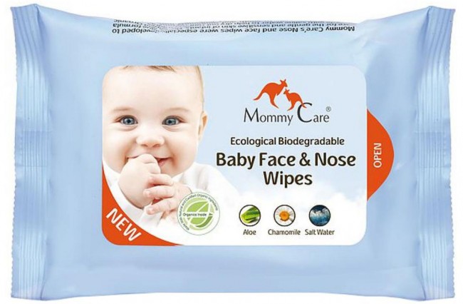 Mommy Care Салфетки влажные для лица и носиков, 24 шт Mommy Care Салфетки влажные для лица и носиков, 24 шт