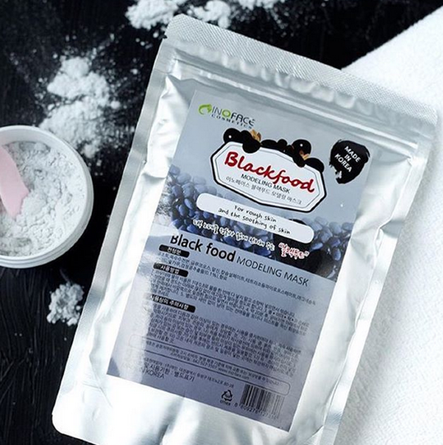 Inoface Blackfood Modeling Mask Альгинатная маска "Уголь", 200 г Inoface Blackfood Modeling Mask Альгинатная маска "Уголь", 200 г