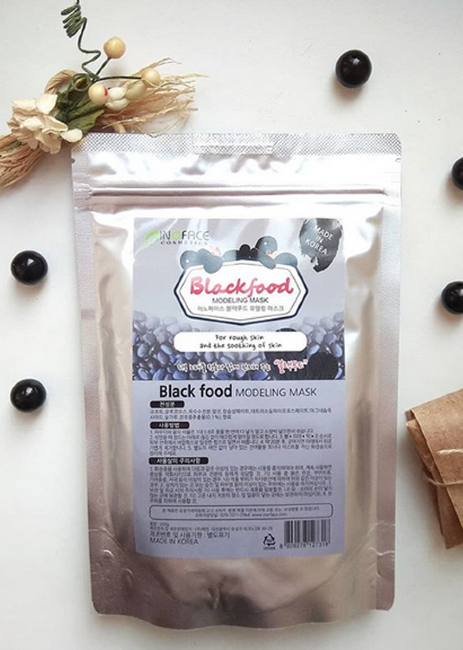 Inoface Blackfood Modeling Mask Альгинатная маска "Уголь", 200 г Inoface Blackfood Modeling Mask Альгинатная маска "Уголь", 200 г