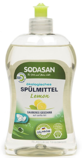 Sodasan Средство для мытья посуды с Лимоном, 500 мл Sodasan Средство для мытья посуды с Лимоном, 500 мл