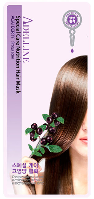 Adelline Hair Mask Acai Berry Специальная маска для интенсивного питания и восстановления волос, 30 г