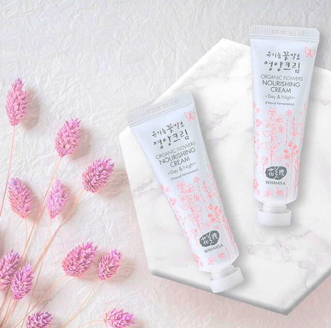 Whamisa Organic Flowers Nourishing Cream Day & Night Крем питательный день и ночь на основе цветочных ферментов, 50 мл
