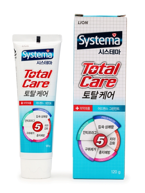 LION Зубная паста с зеленой мятой для длительной свежести Systema Total Care Advance Green Mint, 120 г LION Зубная паста с зеленой мятой для длительной свежести Systema Total Care Advance Green Mint, 120 г