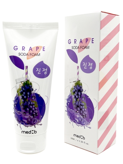 Med B Пенка для умывания с экстрактом винограда и содой Grape Soda Foam, 100 мл