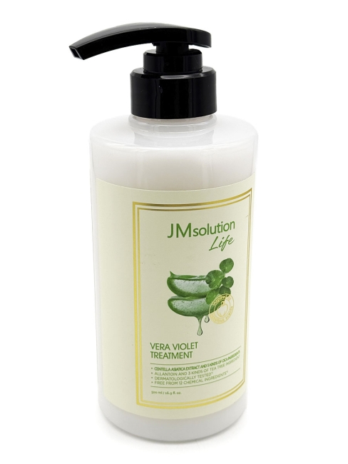 JMsolution Маска для волос укрепляющая с экстрактом алоэ вера Life Vera Violet Treatment, 500 мл JMsolution Маска для волос укрепляющая с экстрактом алоэ вера Life Vera Violet Treatment, 500 мл