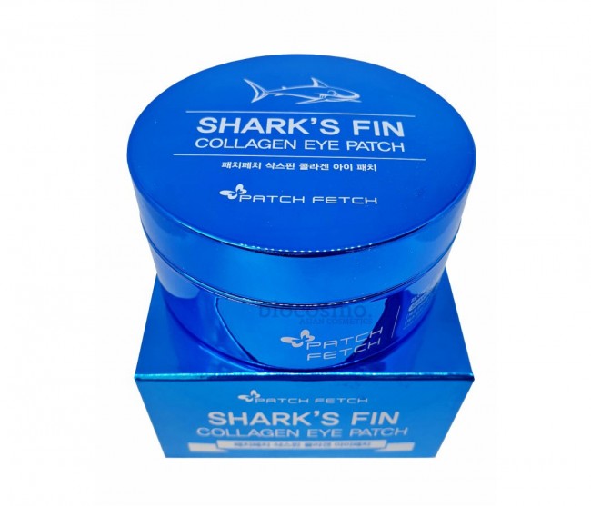 Patch Fetch Гидрогелевые патчи с экстрактом Акульего хряща Shark’s Fin Collagen Eye Patch, 60 шт Patch Fetch Гидрогелевые патчи с экстрактом Акульего хряща Shark’s Fin Collagen Eye Patch, 60 шт