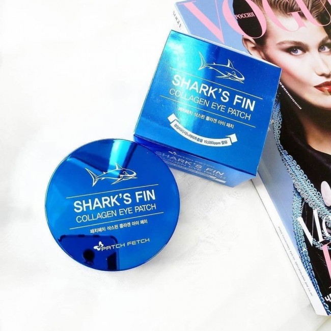 Patch Fetch Гидрогелевые патчи с экстрактом Акульего хряща Shark’s Fin Collagen Eye Patch, 60 шт Patch Fetch Гидрогелевые патчи с экстрактом Акульего хряща Shark’s Fin Collagen Eye Patch, 60 шт