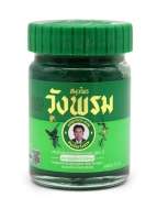 Wangprom Herb Зелёный бальзам доктора Вангпрома c экстрактом барлерии и клинакантусом Compound Saledphangphon Balm, 50 г