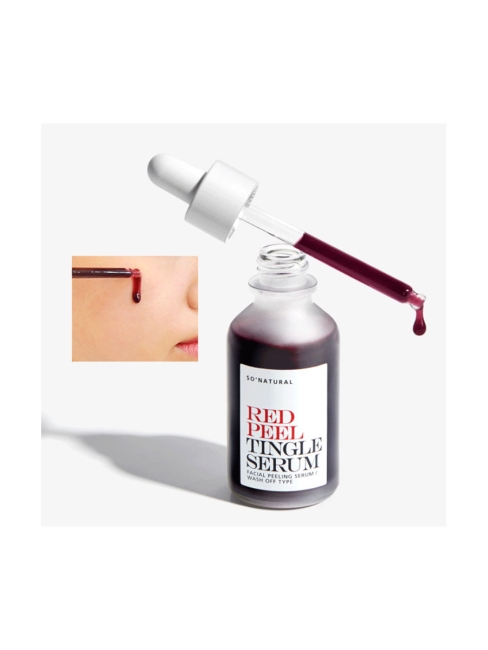 So Natural Кислотная сыворотка с тингл-эффектом Red Peel Tingle Serum, 35 мл