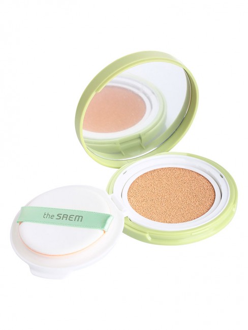 The Saem Кушон охлаждающий солнцезащитный Jeju Fresh Aloe Cooling Cushion Natural Baige SPF 50+PA+++,12 г