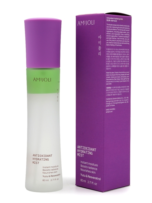 AMIJOLI Двухфазный мист для лица c экстрактом юдзу и ресвератролом Antioxidant Hydrating Mist Yuzu & Resveratrol, 80 мл AMIJOLI Двухфазный мист для лица c экстрактом юдзу и ресвератролом Antioxidant Hydrating Mist Yuzu & Resveratrol, 80 мл