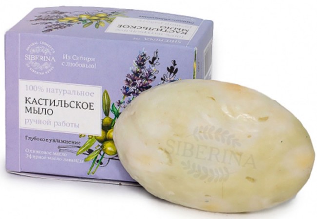 Siberina Натуральное мыло Кастильское, 90 г