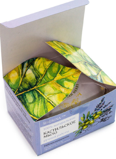 Siberina Натуральное мыло Кастильское, 90 г