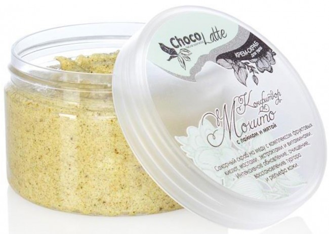 ChocoLatte Крем-скраб для тела Конфитюр Мохито с лаймом и мятой, 280 г ChocoLatte Крем-скраб для тела Конфитюр Мохито с лаймом и мятой, 280 г