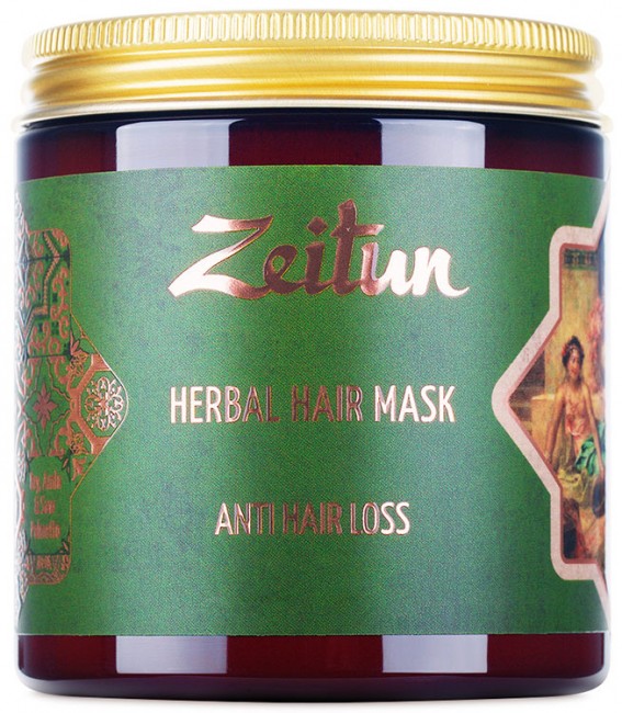 Zeitun Фито-маска против выпадения волос с грязью Мертвого моря и амлой, 250 мл