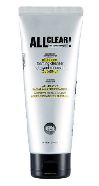 The Face Shop All Clear All-in-one Facial Makeup Cleanser Универсальная пенка для умывания, 150 мл