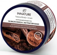 Innature Крем для тела на масле кокоса с экстрактом какао, 250 мл
