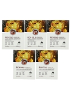 Enough Маска для лица с золотом Rich Gold Intensive Pro Nourishing Mask Pack, 5 шт*25 мл