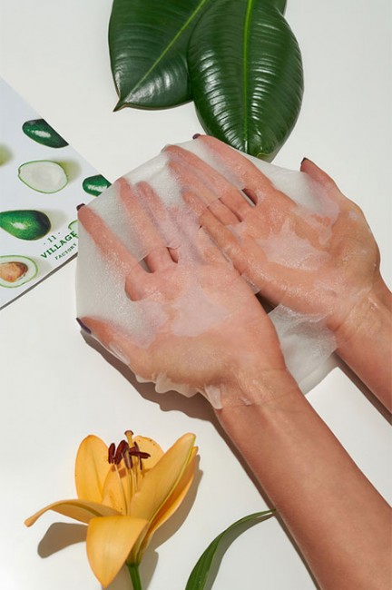 Village 11 Factory Refresh 2-step Mask Green Освежающая двухшаговая программа для ухода за лицом с зелеными экстрактами, 3 г + 25 мл