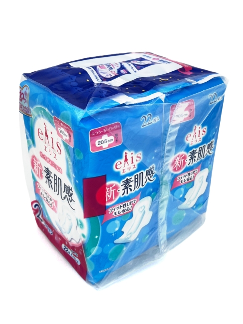 Elis Прокладки гигиенические классические с мягкой поверхностью с крылышками New Skin Feeling, 2 уп*20,5 см*22 шт Elis Прокладки гигиенические классические с мягкой поверхностью с крылышками New Skin Feeling, 2 уп*20,5 см*22 шт