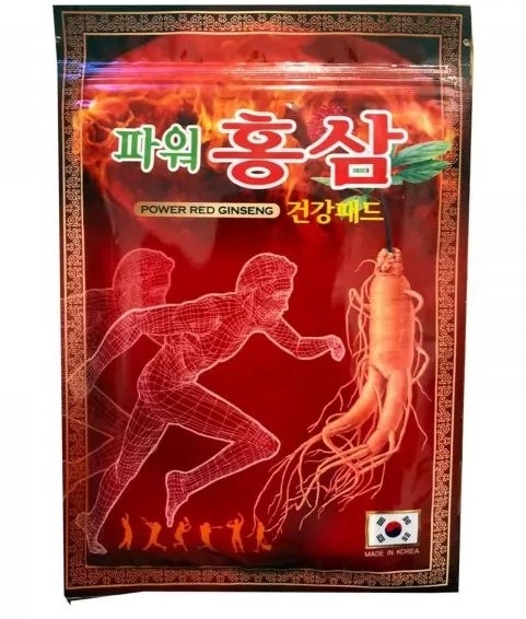 Korean Пластырь обезболивающий с красным женьшенем Red Ginseng Power Pad, 6 шт Korean Пластырь обезболивающий с красным женьшенем Red Ginseng Power Pad, 6 шт