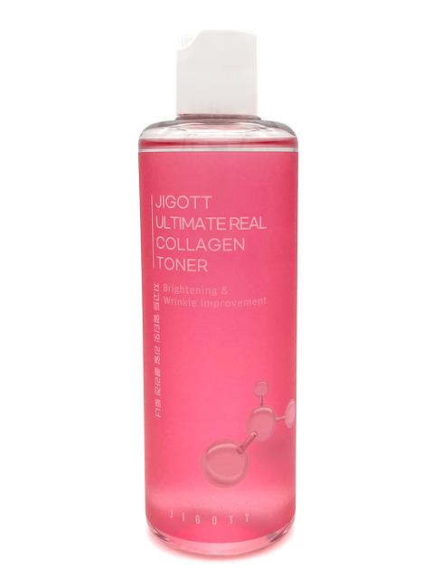 Jigott Тонер для лица антивозрастной с коллагеном Ultimate Real Collagen Toner, 300 мл