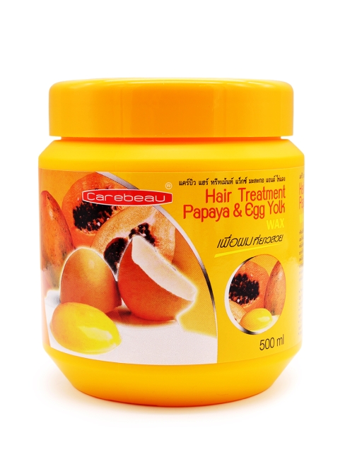 Carebeau Маска для ослабленных и поврежденных волос Папайя и Желток Papaya & Egg Yolk Hair Treatment, 500 мл Carebeau Маска для ослабленных и поврежденных волос Папайя и Желток Papaya & Egg Yolk Hair Treatment, 500 мл