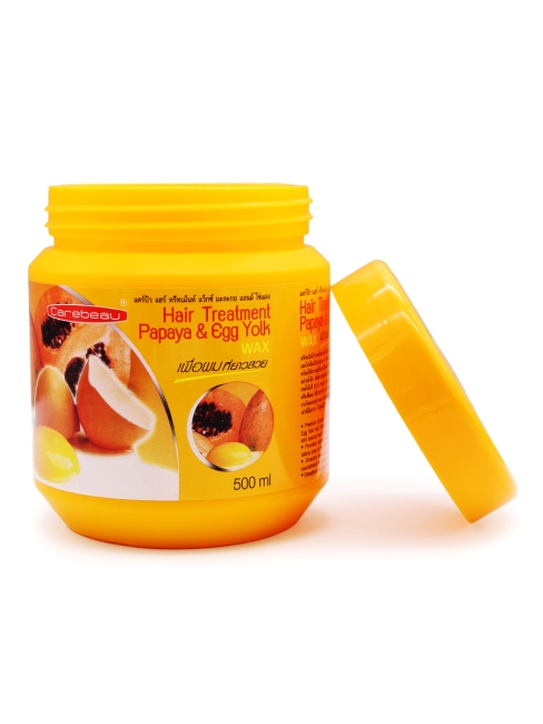 Carebeau Маска для ослабленных и поврежденных волос Папайя и Желток Papaya & Egg Yolk Hair Treatment, 500 мл Carebeau Маска для ослабленных и поврежденных волос Папайя и Желток Papaya & Egg Yolk Hair Treatment, 500 мл