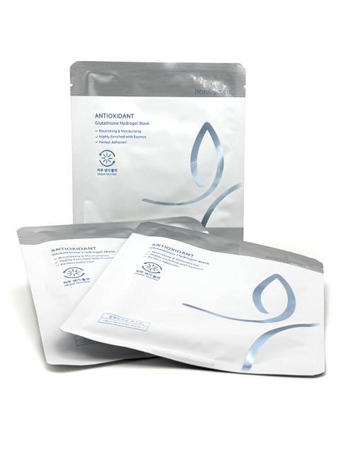 Beauugreen Маски для лица гидрогелевые с Антиоксидантным эффектом Antioxidant Glutathione Hydrogel Mask, 3 шт