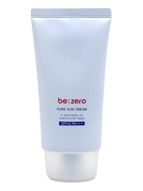 Derma Factory Солнцезащитный крем с пантенолом и гвайазуленом be;zero Pure Sun Cream, 80 г