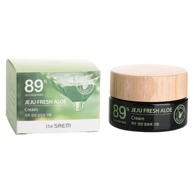 The Saem Крем для лица с алоэ Jeju Fresh Aloe Cream 89%, 50 мл The Saem Крем для лица с алоэ Jeju Fresh Aloe Cream 89%, 50 мл