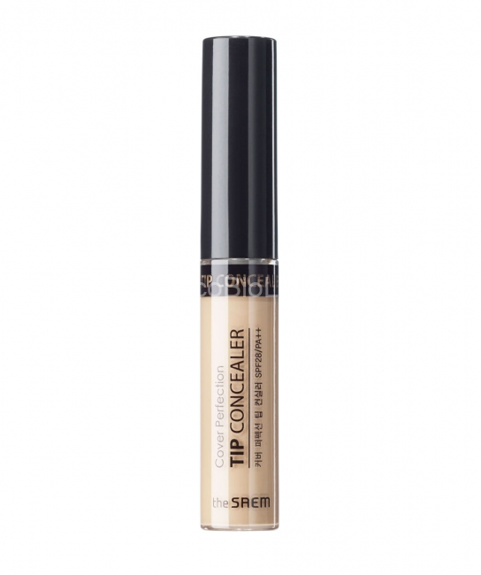 The Saem Консилер для маскировки недостатков Cover Perfection Tip Concealer Peach Beige, 6,5 г The Saem Консилер для маскировки недостатков Cover Perfection Tip Concealer Peach Beige, 6,5 г