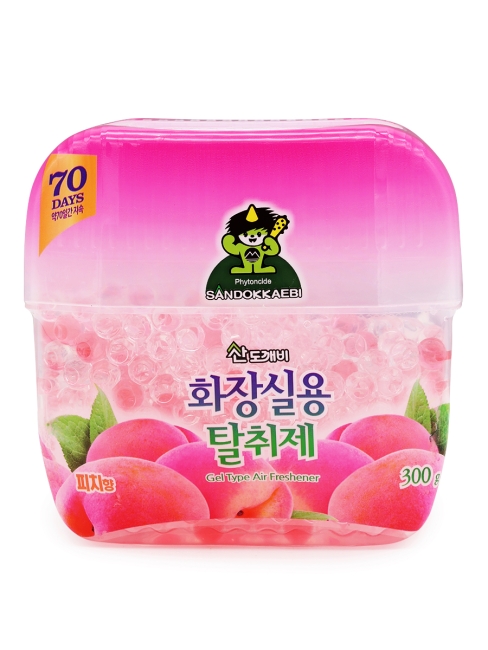Sandokkaebi Гелевый освежитель воздуха для туалета Персик, 300 г Sandokkaebi Гелевый освежитель воздуха для туалета Персик, 300 г
