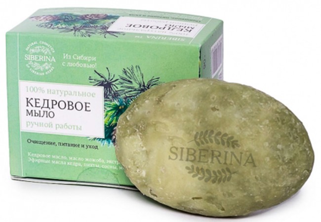 Siberina Натуральное мыло Кедровое, 90 г