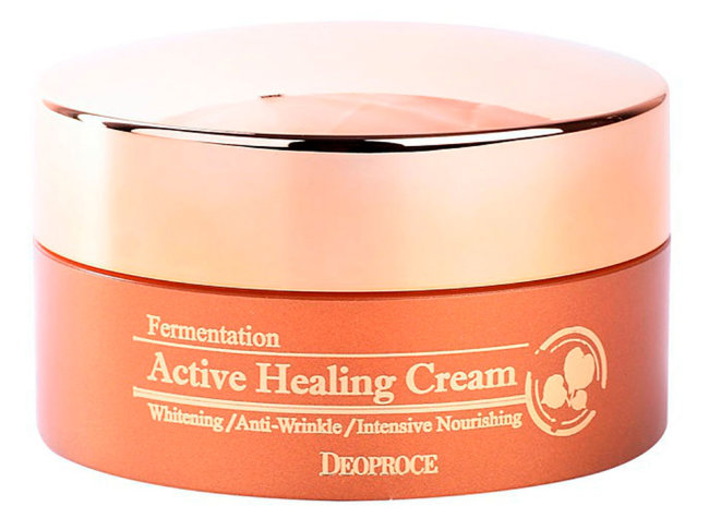 Deoproce Fermentation Active Healing Cream Питательный кислородный крем, 100 г