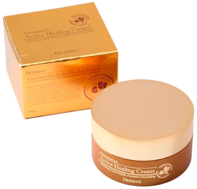 Deoproce Fermentation Active Healing Cream Питательный кислородный крем, 100 г