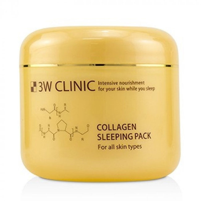 3W Clinic Маска для лица ночного действия укрепляющая с коллагеном Collagen Sleeping Pack, 100 мл 3W Clinic Маска для лица ночного действия укрепляющая с коллагеном Collagen Sleeping Pack, 100 мл