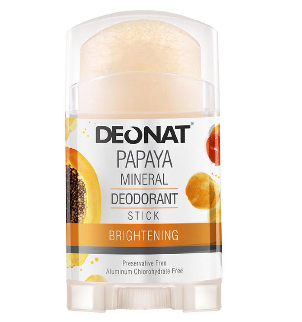 Deonat Papaya Mineral Deodorant Stick Дезодорант-кристалл с Экстрактом Папайи, стик, 100 г Deonat Papaya Mineral Deodorant Stick Дезодорант-кристалл с Экстрактом Папайи, стик, 100 г