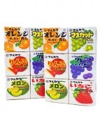 MARUKAWA Ассорти из 6 жевательные резинок-шариков  (апельсин, виноград, дыня, яблоко, клубника, виноград зеленый), 2 уп. *32,4 г
