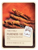 TONYMOLY Pureness 100 Red Ginseng Mask Sheet Тканевая маска для лица с экстрактом красного женьшеня, 21 мл