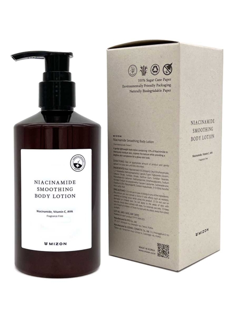 Mizon Лосьон для тела увлажняющий с ниацинамидом Niacinamide Smoothing Body Lotion, 300 мл Mizon Лосьон для тела увлажняющий с ниацинамидом Niacinamide Smoothing Body Lotion, 300 мл