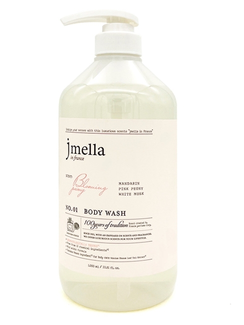 Jmella Парфюмированный гель для душа Цветущий пион N0.01 In France Bloaming Peony Body Wash, 1000 мл