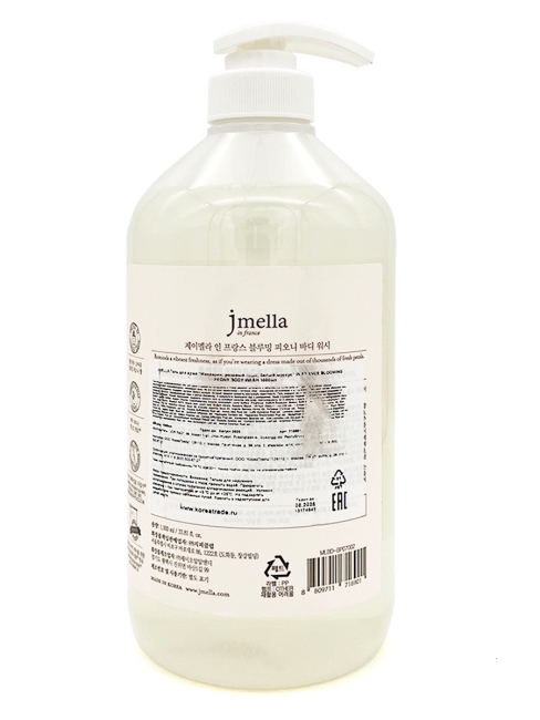 Jmella Парфюмированный гель для душа Цветущий пион N0.01 In France Bloaming Peony Body Wash, 1000 мл