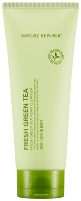 NATURE REPUBLIC Fresh Green Tea Foam Cleanser Пенка для умывания с антибактериальным эффектом, 150 мл