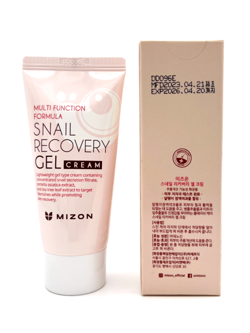 MIZON Крем-гель для лица с муцином улитки Snail Recovery Gel Cream, 45 мл MIZON Крем-гель для лица с муцином улитки Snail Recovery Gel Cream, 45 мл