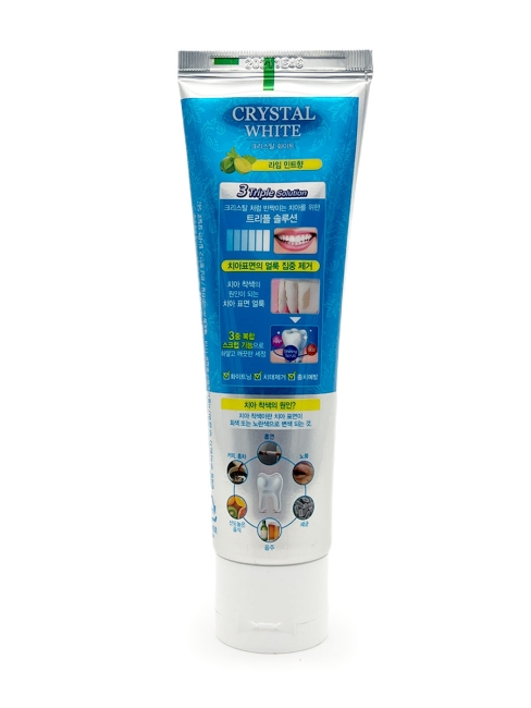 Mukunghwa Зубная паста отбеливающая с ароматом Мяты и Лайма Crystal White Lime Mint Shining Scrub, 110 г Mukunghwa Зубная паста отбеливающая с ароматом Мяты и Лайма Crystal White Lime Mint Shining Scrub, 110 г