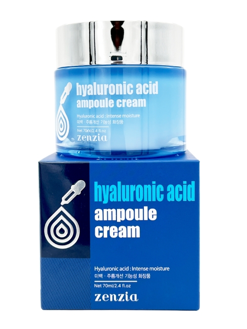 Zenzia Крем для лица с гиалуроновой кислотой Hyaluronic Acid Ampoule Cream, 70 мл Zenzia Крем для лица с гиалуроновой кислотой Hyaluronic Acid Ampoule Cream, 70 мл
