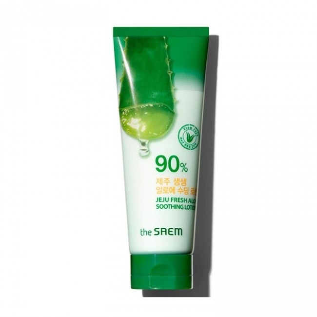The Saem Лосьон для тела с алоэ Jeju Fresh Aloe Soothing Lotion 90%, 250 мл The Saem Лосьон для тела с алоэ Jeju Fresh Aloe Soothing Lotion 90%, 250 мл