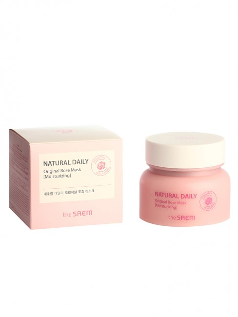 The Saem Маска для лица с лепестками роз Natural Daily Original Rose Mask, 100 г