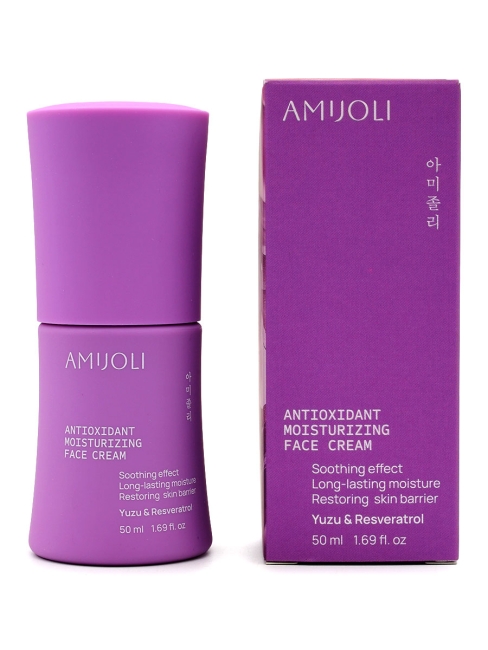 AMIJOLI Крем для лица с экстрактом юдзу и ресвератролом Antioxidant Moistruzing Face Cream Yuzu & Resveratrol,  50 мл